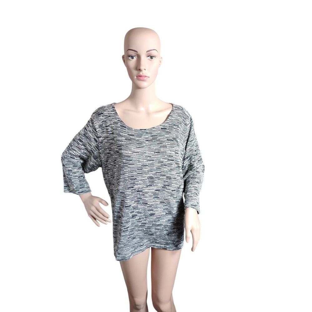 Alfred Dunner Top Womens 1X Multicolored‎ Minimalist Classiccore Basic Simple